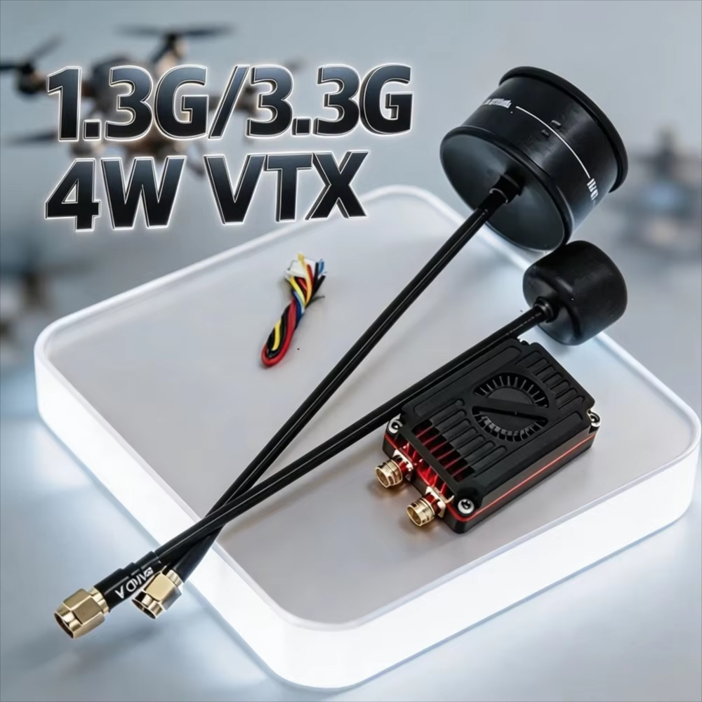 Fpv Drone Antenna - Rushfpv Rush 1.3G/3.3G 4W 7-30V Двухдиапазонный