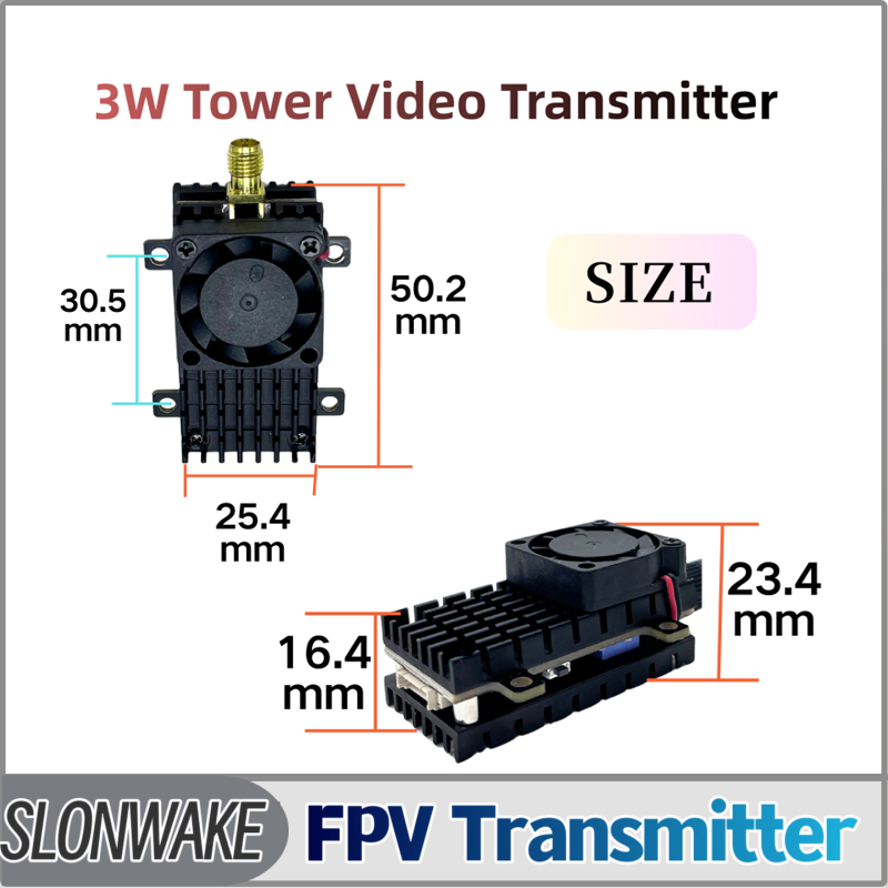SLONWAKE 5,8G 3000 МВт Модуль  – обзор и цена Fpv Drone Vtx